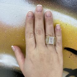 14k CZ STONE RING 