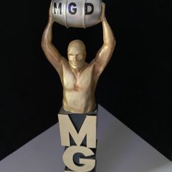 🌟 Miller MGD Keg Man Oscar Beer Tap Handle 