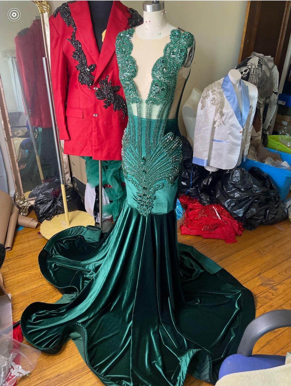 Emerald Green Dress 