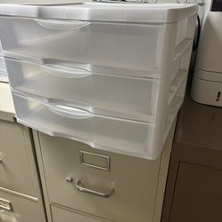 Small 3 Drawer Organizer Storage Unit