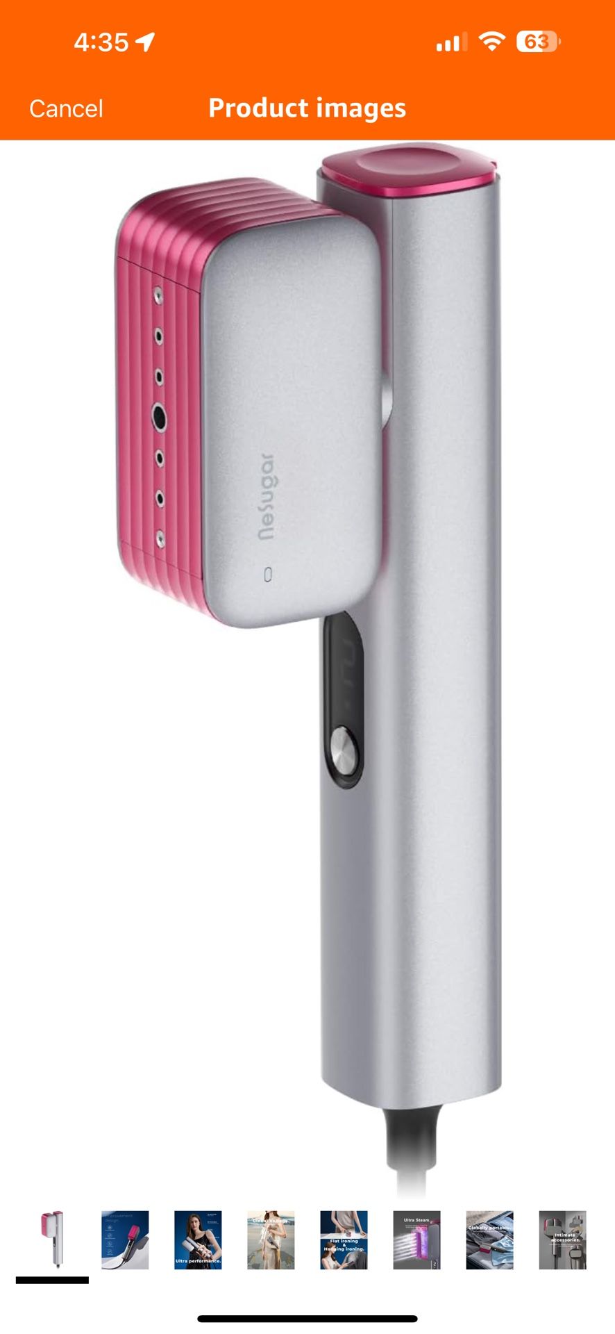 G2 Pro Smart Handheld Steamer for Clothes – Global Voltage Adaptation, Palm-Sized & Lightweight (0.8lb), Dual Steam Modes, Easy Wrinkle Remover, Auto