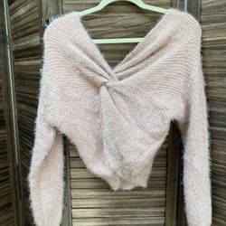 Reversible Soft Baby Pink Sweater Small