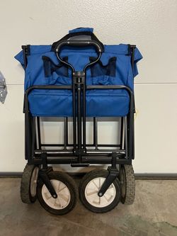 Folding Wagon Cart 21”H x35”L x19” W