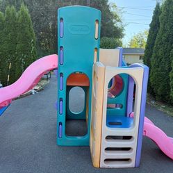 Kids tower with double slide
