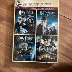 HARRY POTTER 4 Film Favorites Years 5-7 part 2 DVD Set