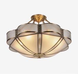Retail $250 Classic Ceiling Light Fixture Flower-shaped Chandelier Ceiling Mounted