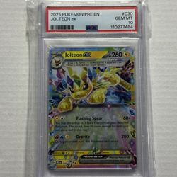 2025 POKEMON PRE EN-PRISMATIC EVOLUTIONS #030 JOLTEON EX PSA 10