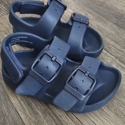 Sz 5 Cat & Jack NAVY Summer Sandals w/ Easy Velcro Closure
