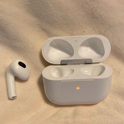 Apple AirPods 3rd Gen - LEFT SIDE ONLY + Charging Case.