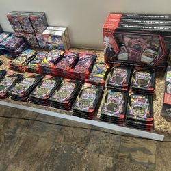 Pokemon Brand New Factory Sealed Collection LOT Including, Booster Bundles, ETBs, Blister packs,Tins