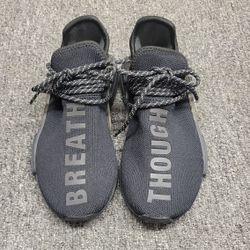 Pharrel x Adidas NMD Human Race 'Triple Black' GX2487 Men's Size 4.5 