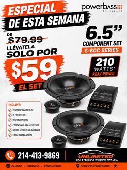 Power bass components 6.5