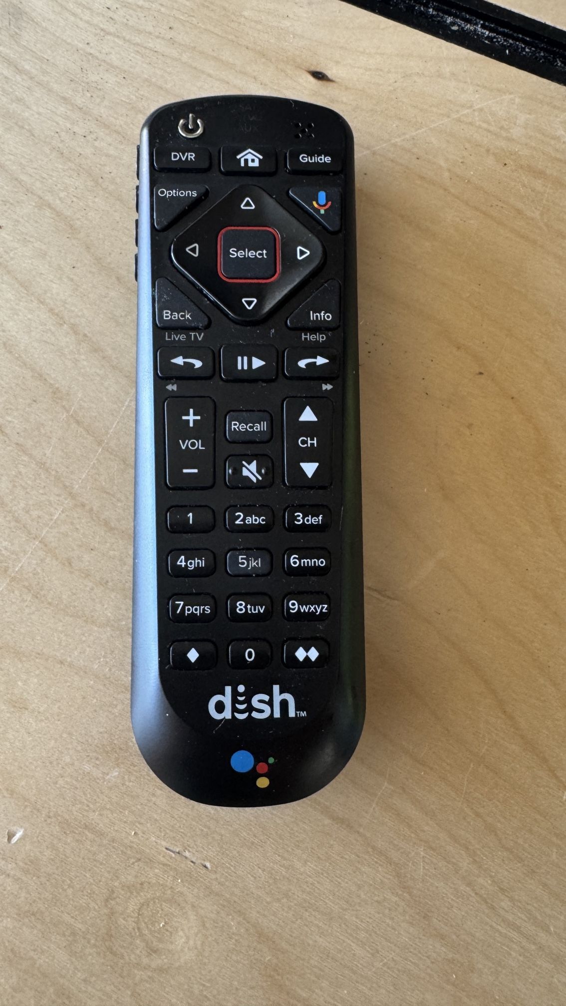 DISH NETWORK 54.1 Voice Remote Control for Hopper w/Google 54.1 54.0