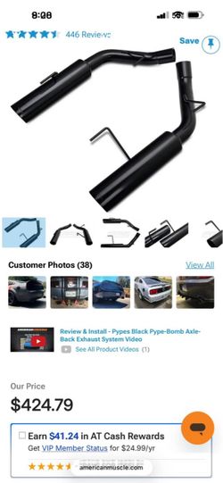Mustang slip on muffler delete