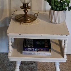Freshly Painted & Distressed Vintage Table