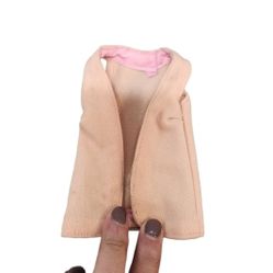 Vintage 80s Long Pink Sleeveless Doll Vest