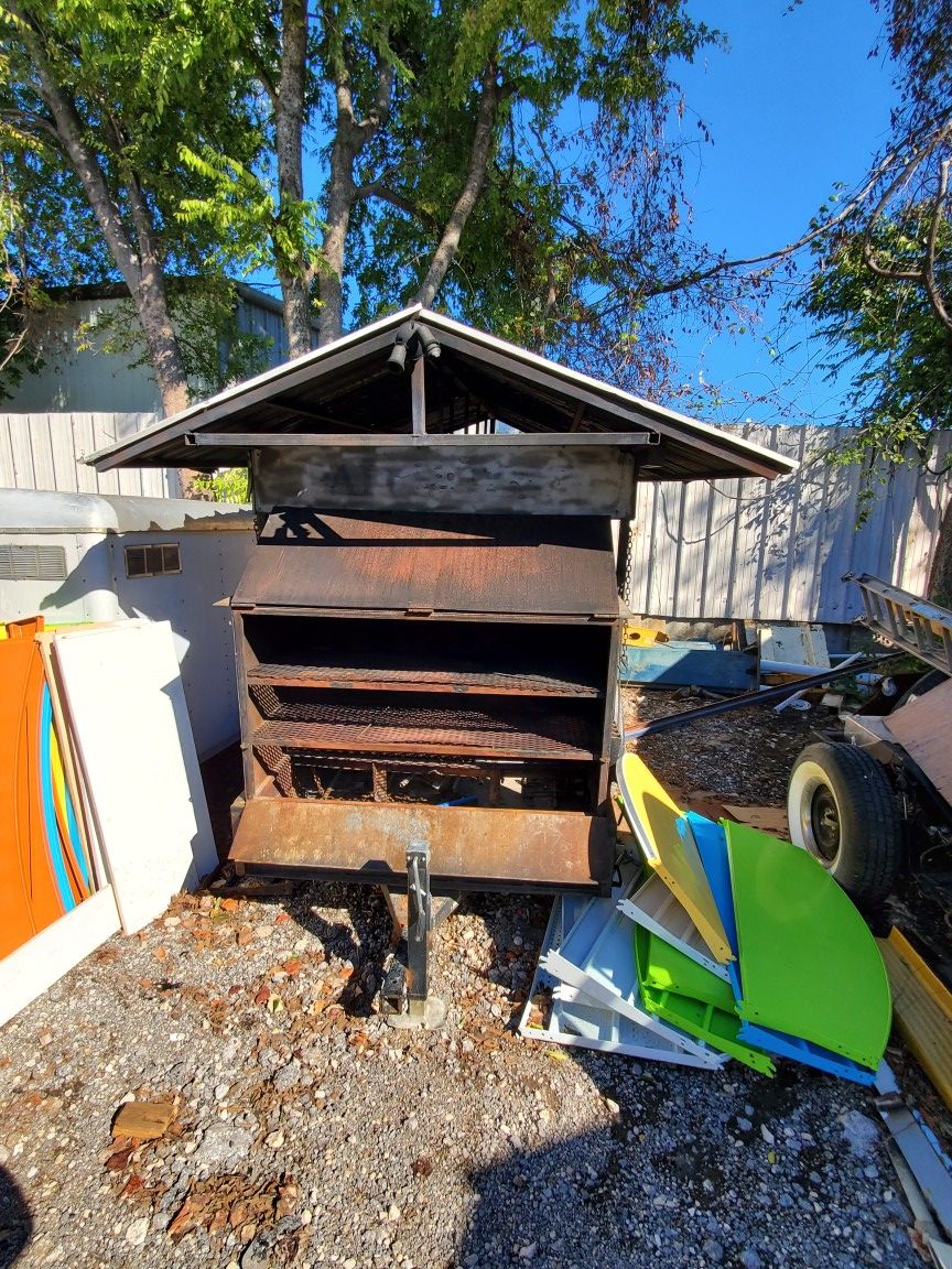BBQ Pit and Trailer For Sale