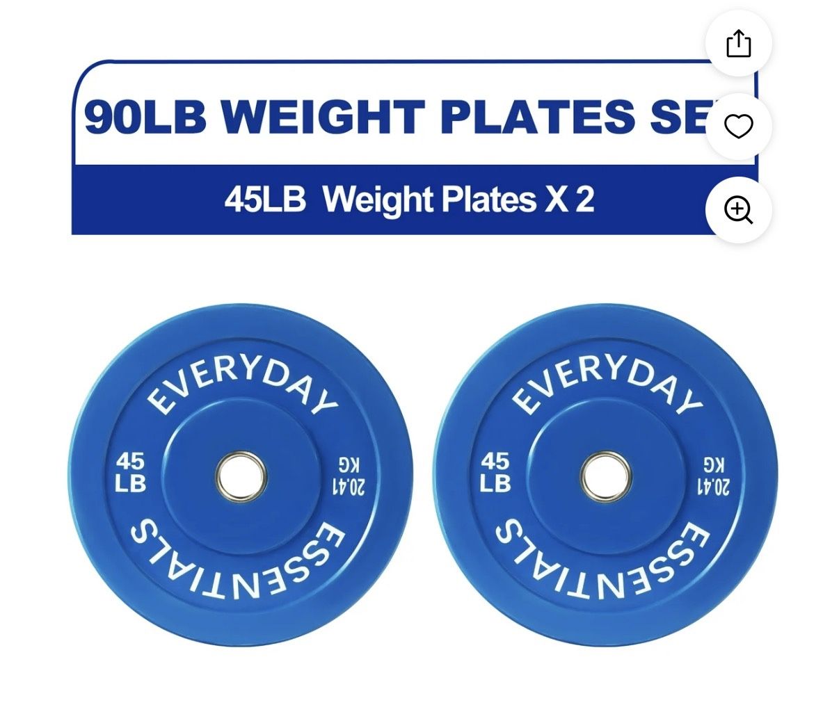 45 Lbs Weight Plate Set 