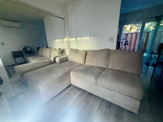 Matching Beige Sofa Set (2 Couches)