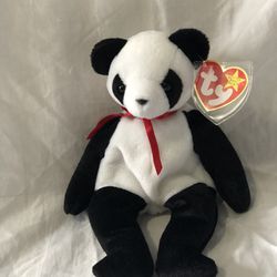 Panda beanie baby original with tags