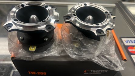 4” Aluminum Super Tweeters.. brand new