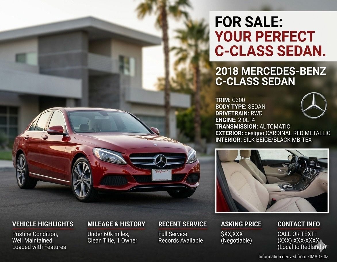2018 Mercedes-Benz C-Class Sedan