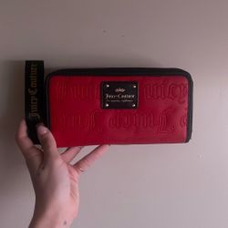 Juicy Couture Red and Black Hand Wallet