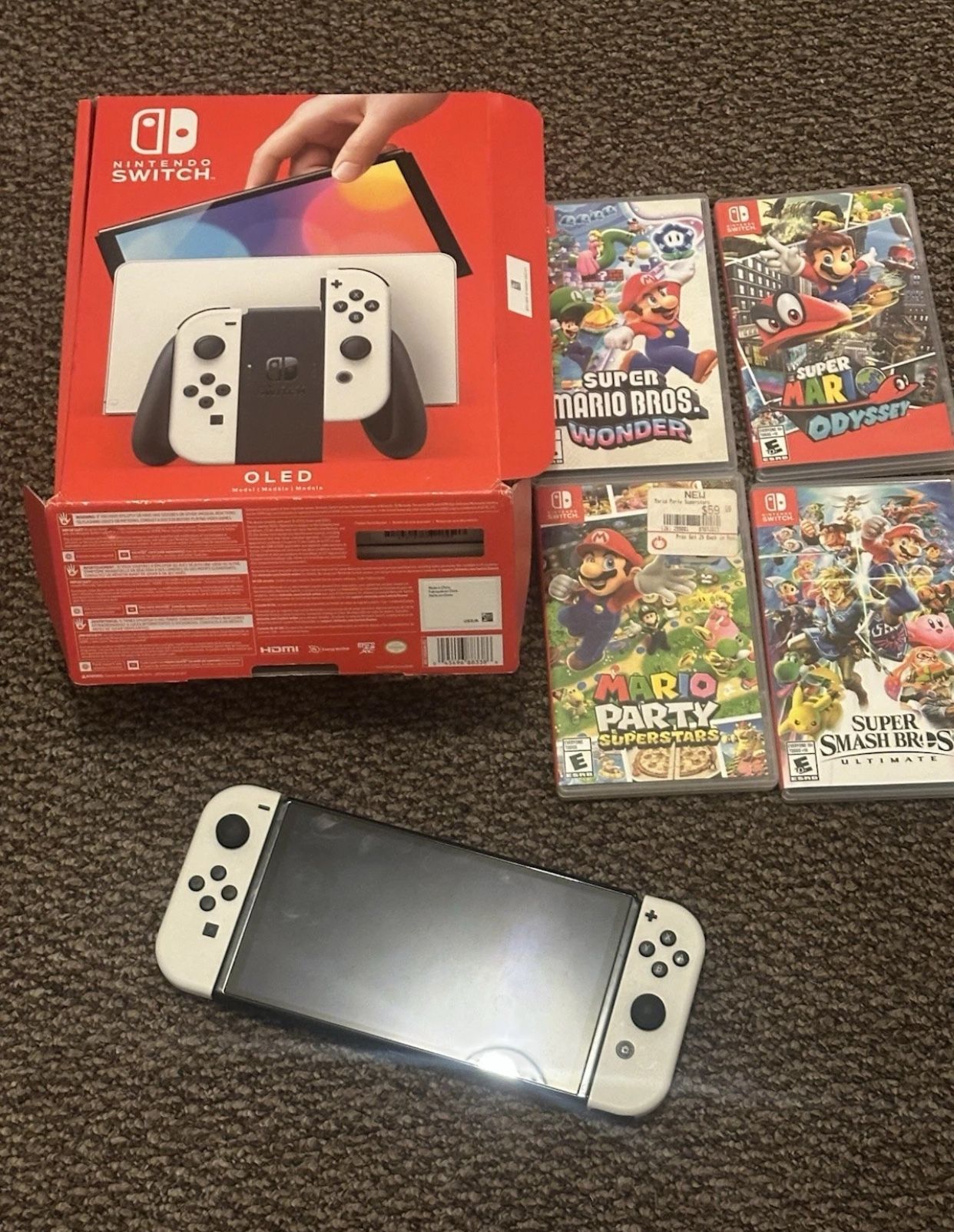 SWTICH OLED MODEL BUNDLE WITH 4 GAMES 🔥🔥🔥