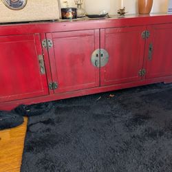 Antique Red Cabinet