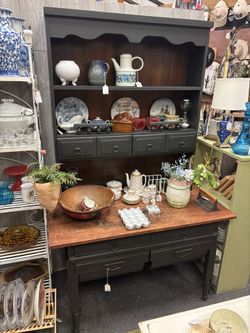 Rustic Vintage Possom Belly Hutch Cabinet