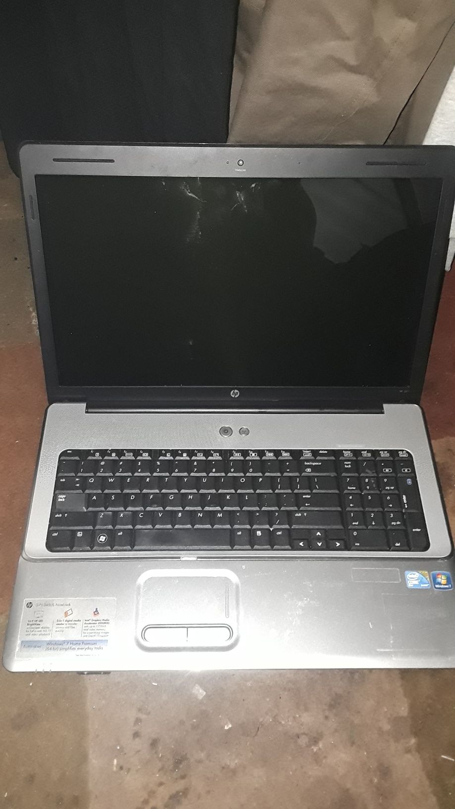 HP Laptop G71-340US Intel Core 2 Duo
