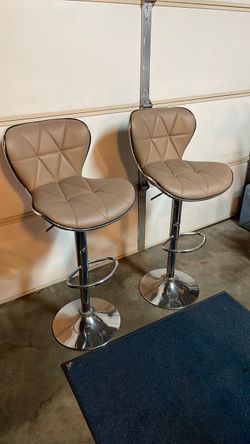 Set of 2 Adjustable Bar Stools