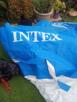 Alberca De Vinyl Completa De 3 Pies De Alta Es Grande Con Todo Trai Pompa Completa 