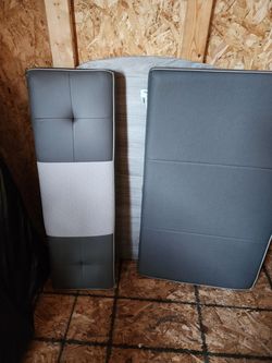 trailer cushions set of 2 and table.