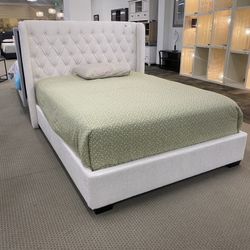 New Bone Color. Luxury Bed Frame- Queen Size And King Size