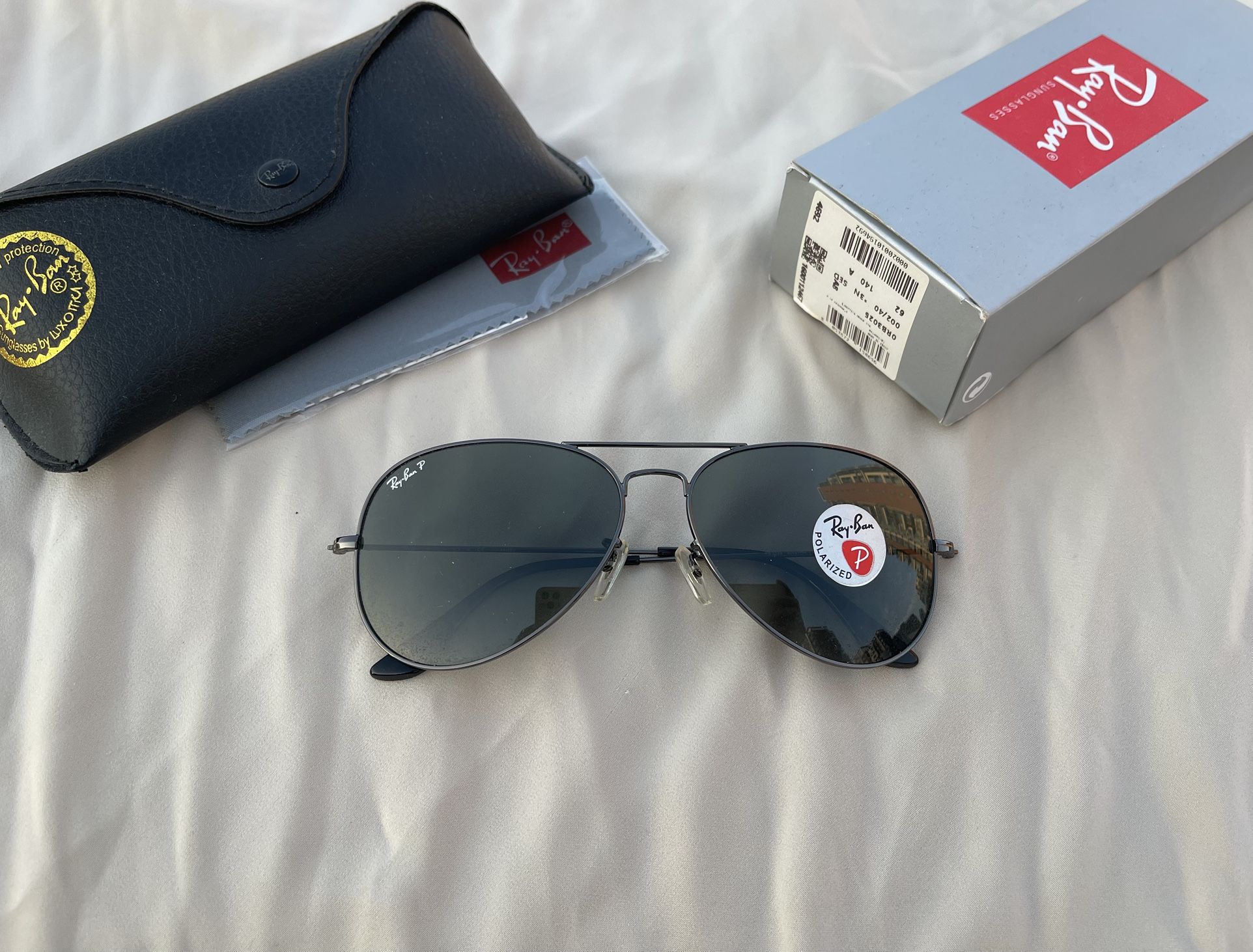 Polarized Lenses Aviator 3025 Sunglasses Black