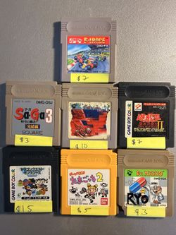 Gameboy and Gameboy Color Games Japanese Lot