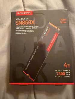 WD Black SN850X 4TB NVMe SSD M.2