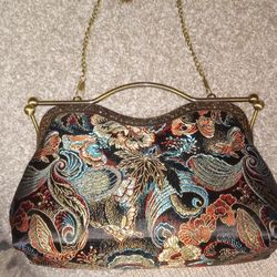Handmade Silk Brocade Shoulder Bag