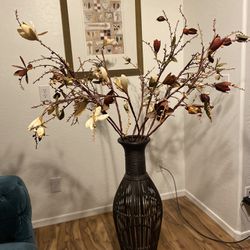 5ft Silk Flower Arrangements With Vase House Decor Fake Plant