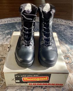 Thorogood Commando Black Tactical Boots - Size 10