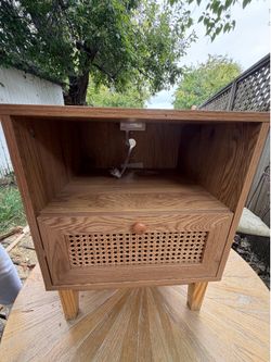 Solid wood nightstand — matching dresser if interested