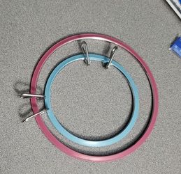 Metal Tension Embroidery Hoops (5" and 7")