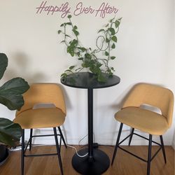 High top Bar table and stools