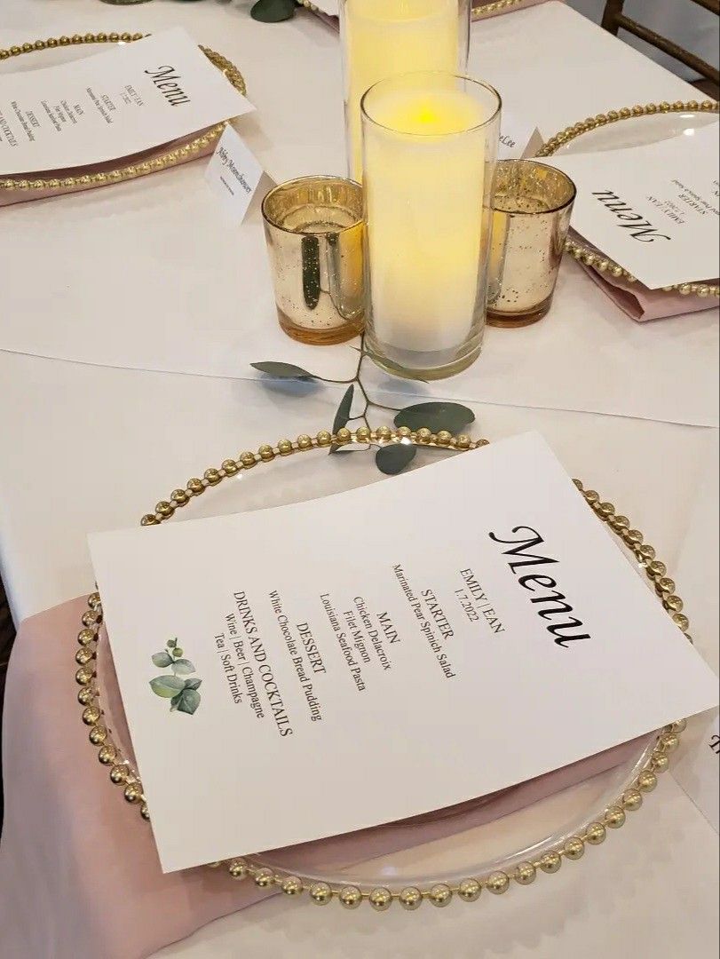 Wedding /Rehersal Dinner Items