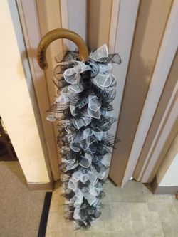 decorated walking canes lots of colors $60 each taking orders with a deposit my number is {contact info removed}.