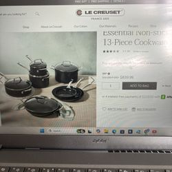 NEW BOX: Le Creuset Essential Non Stick Ceramic 12 Piece Set