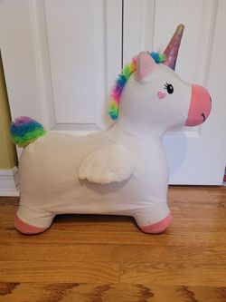 Bouncing hoping unicorn