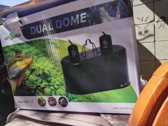 Repti Zoo Dual Dome Reptile Lamp Fixture