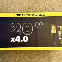 New ULTRAVERSE 20 inch 4.0 Wide Inner Tubes Schrader Valve (2 Piece)